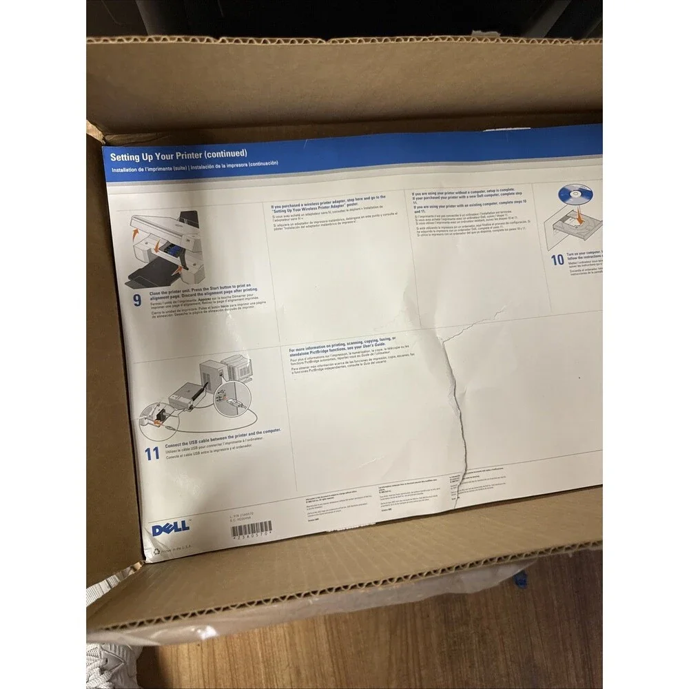 New Open Box DELL Photo All-In-One Inkjet Printer 924 Copy Scan Fax Print